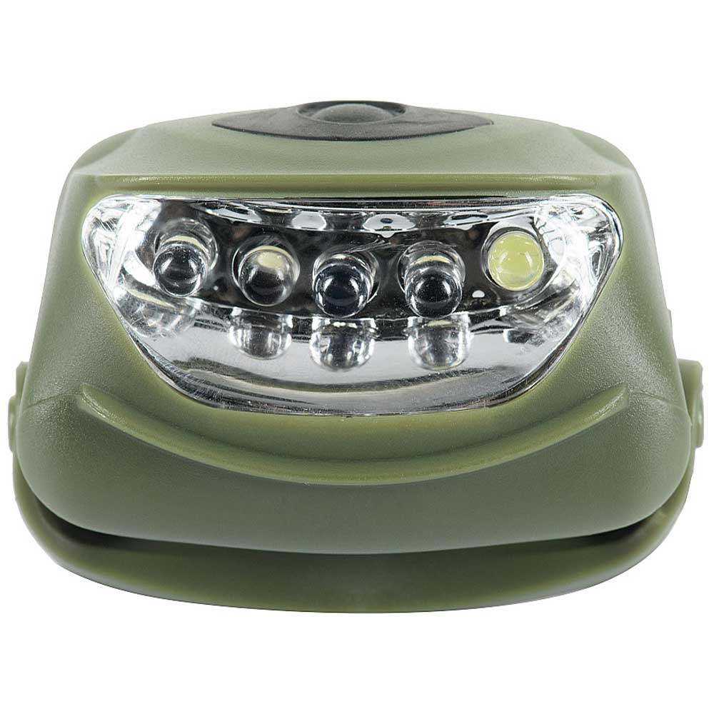 M-Tac - 4+1 LED-Stirnlampe 18 Lumen - Olive