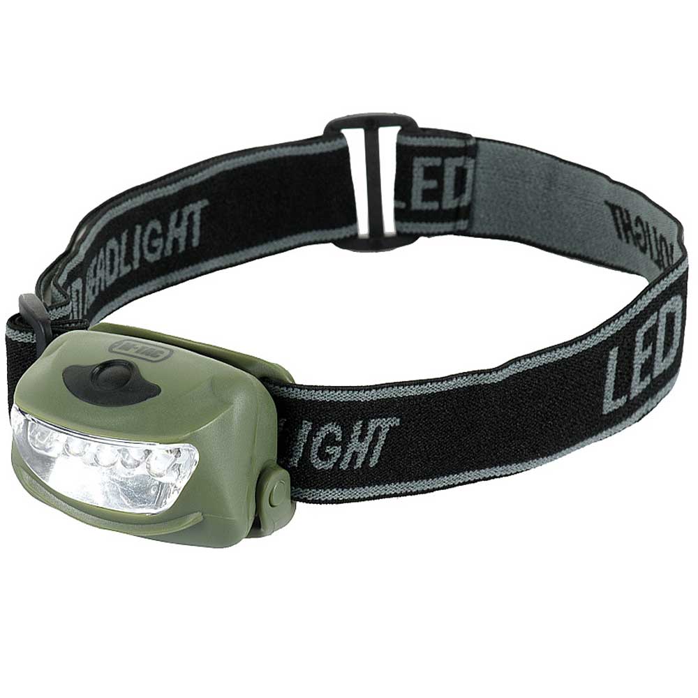 M-Tac - 4+1 LED-Stirnlampe 18 Lumen - Olive