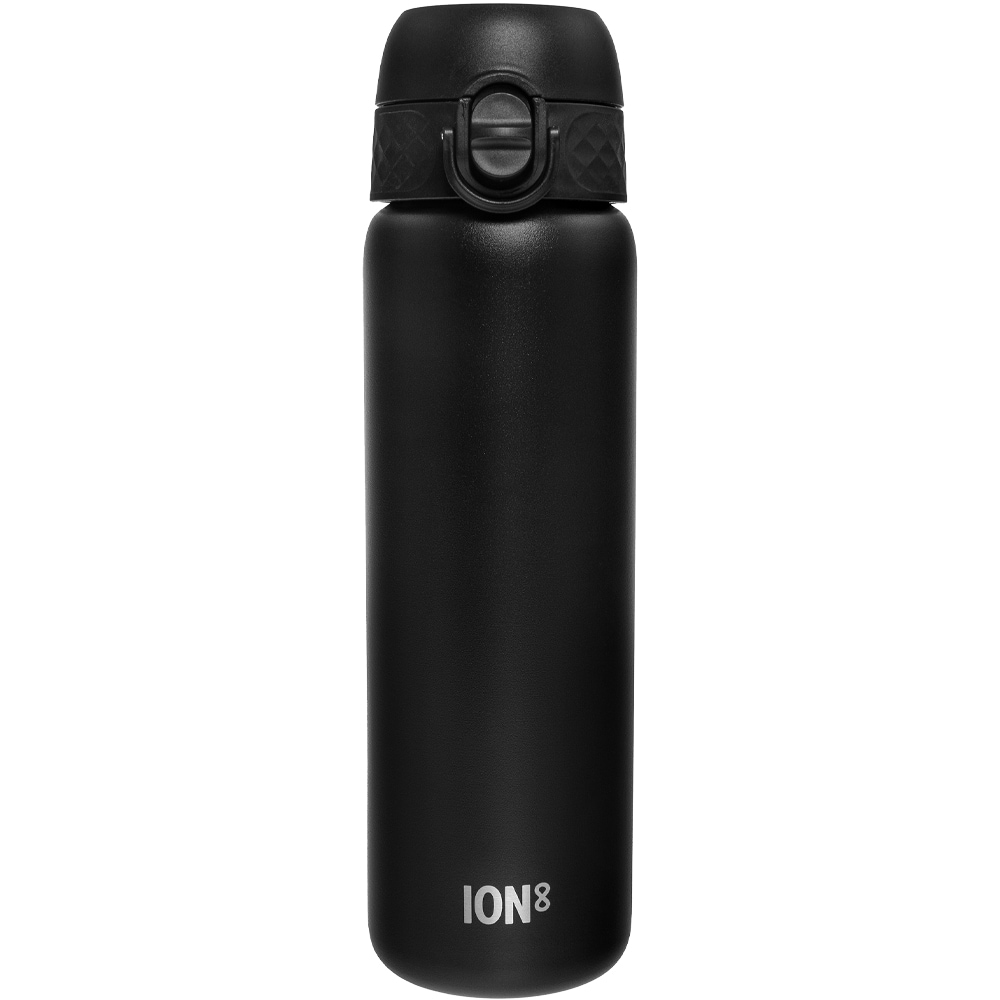 ION8 - Stainless Steel - Auslaufssichere Trinkflasche aus Edelstahl 0,6 l - Black