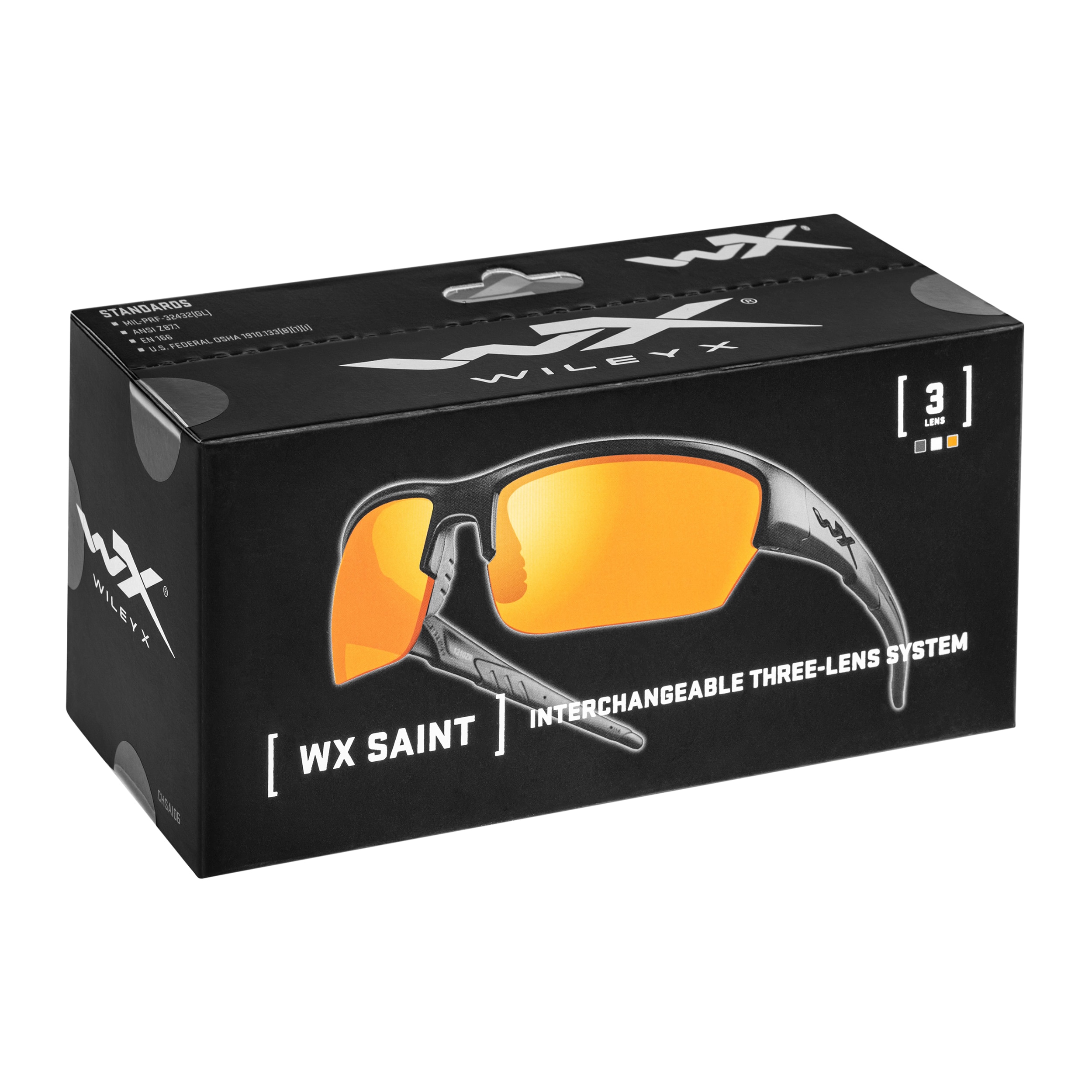 Wiley X - Saint Set 3in1 Taktische Brille - Matte Black