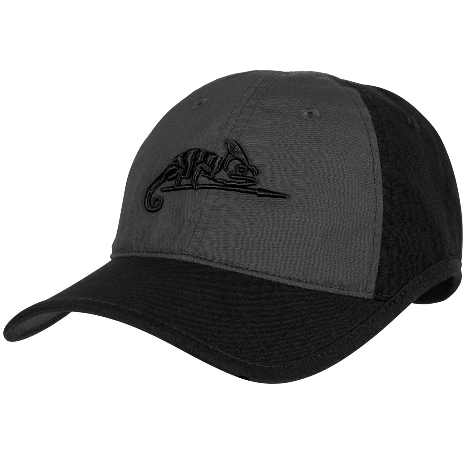 Helikon - Logo PolyCotton Ripstop - Basecap - Black/Shadow Grey