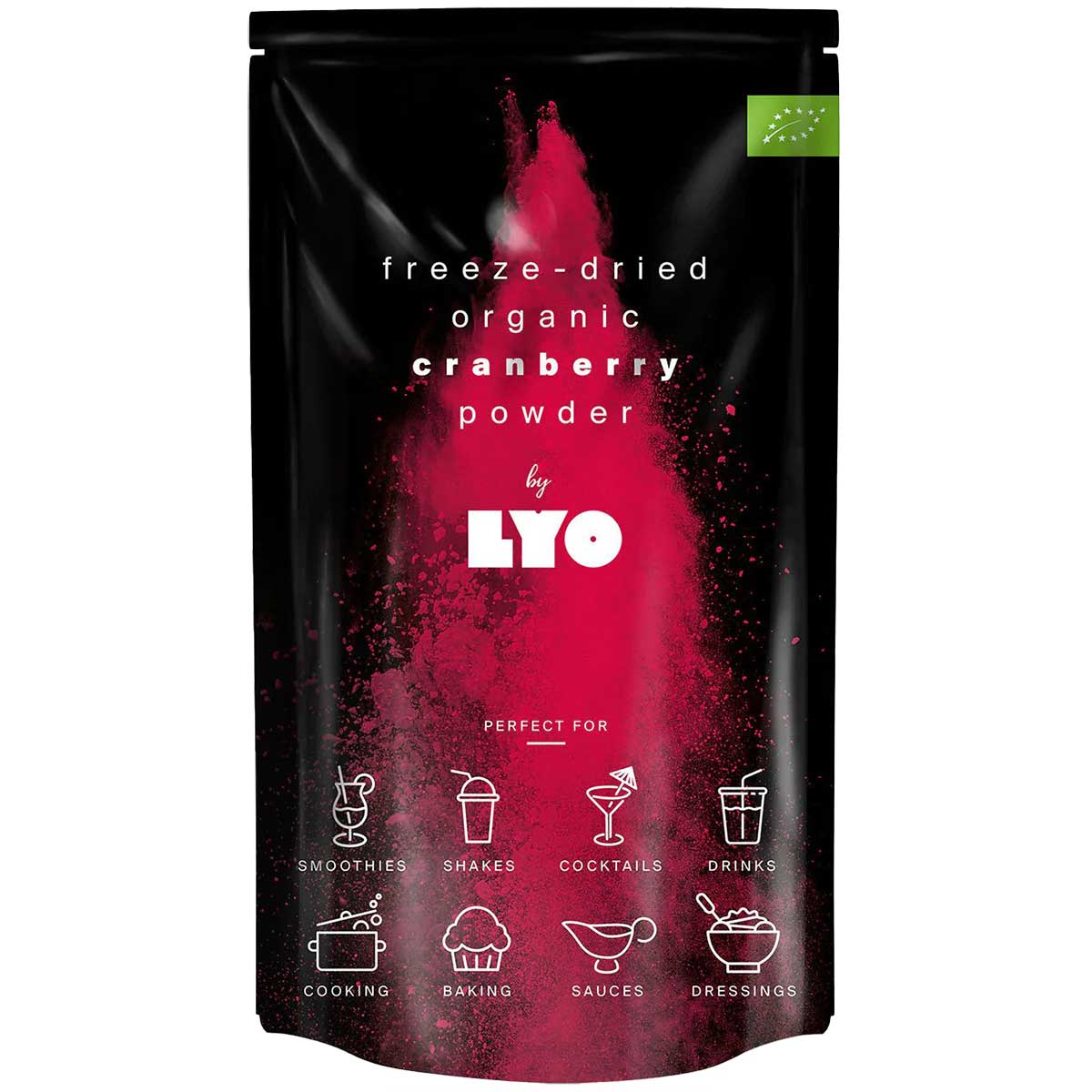 LYOFOOD - Gefriergetrocknete Lebensmittel - Bio Cranberrypulver 50 g