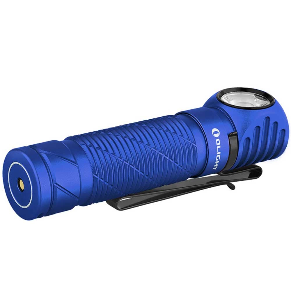 Olight - Perun 2 Cool White Kit - Stirn- und Winkeltaschenlampe mit Kopfband 2500 Lumen - Blue