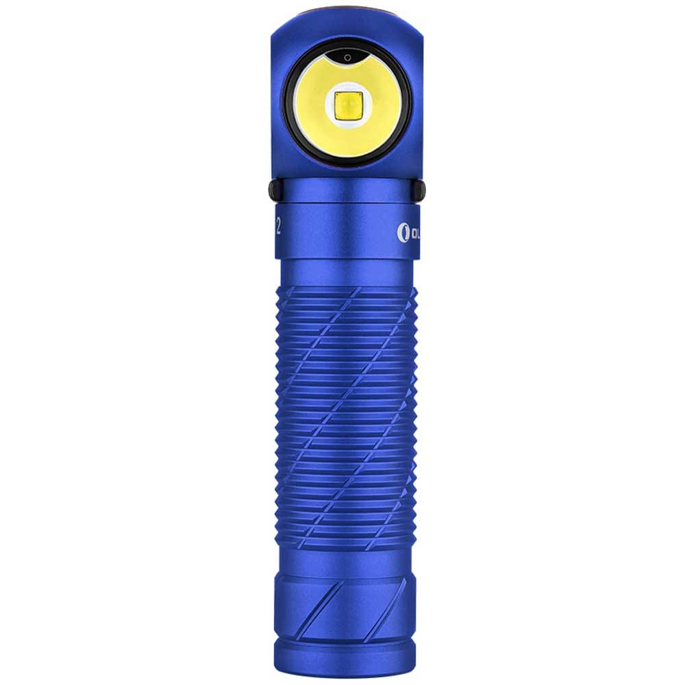 Olight - Perun 2 Cool White Kit - Stirn- und Winkeltaschenlampe mit Kopfband 2500 Lumen - Blue