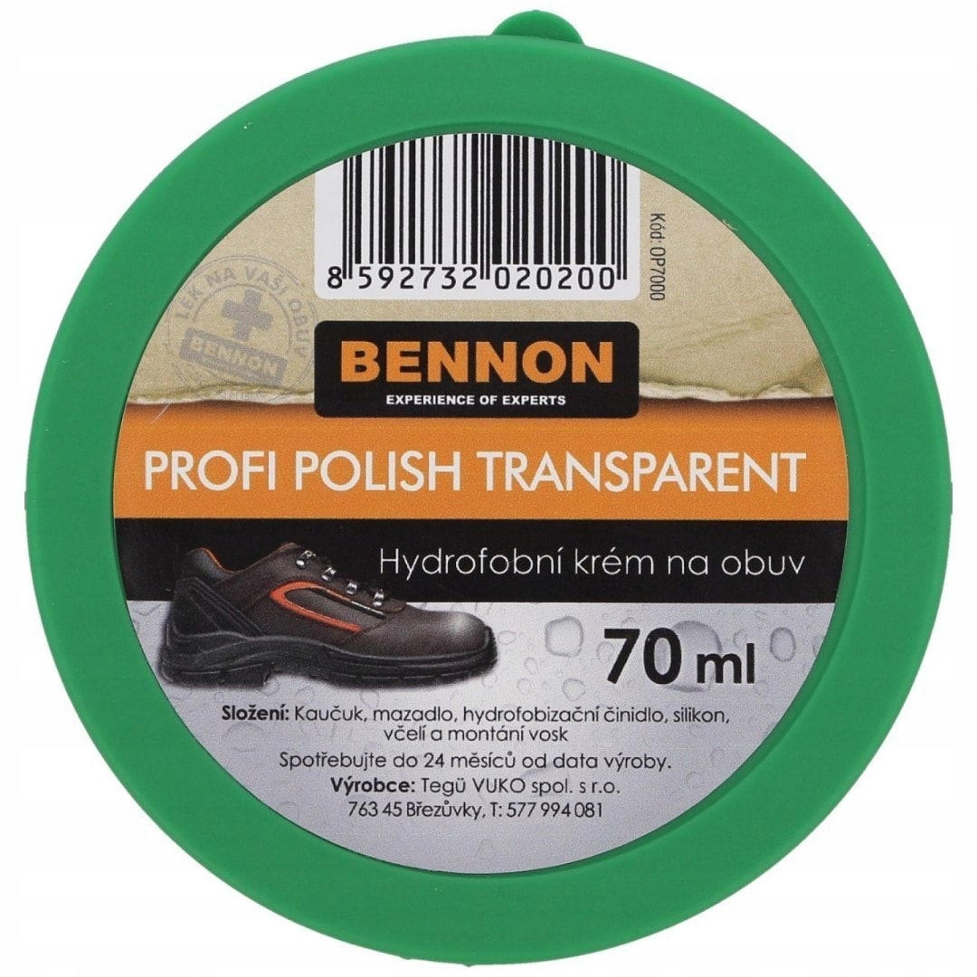 Bennon - Profi Polish - Schuhcreme 70 ml - Transparent