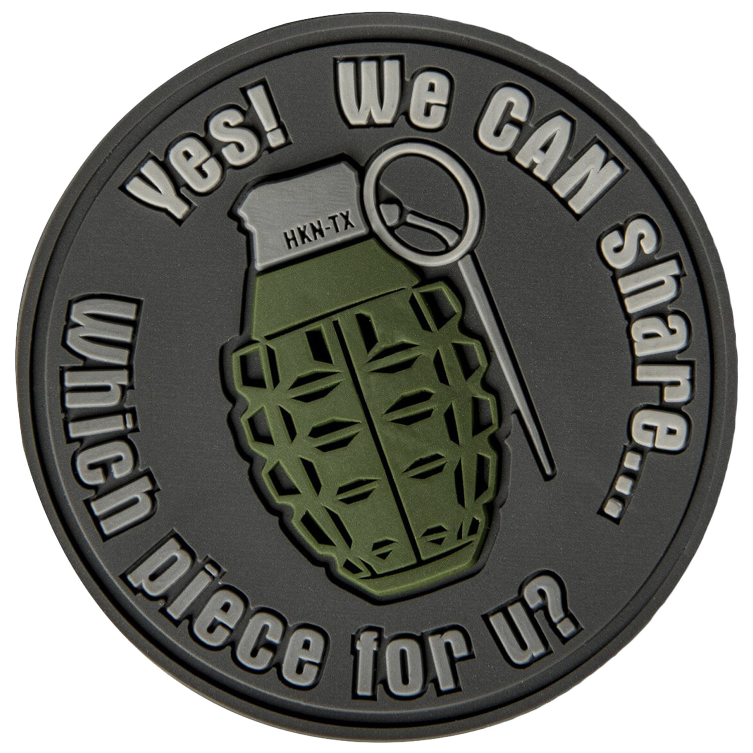 Helikon - We Can Share PVC Emblem - Grey