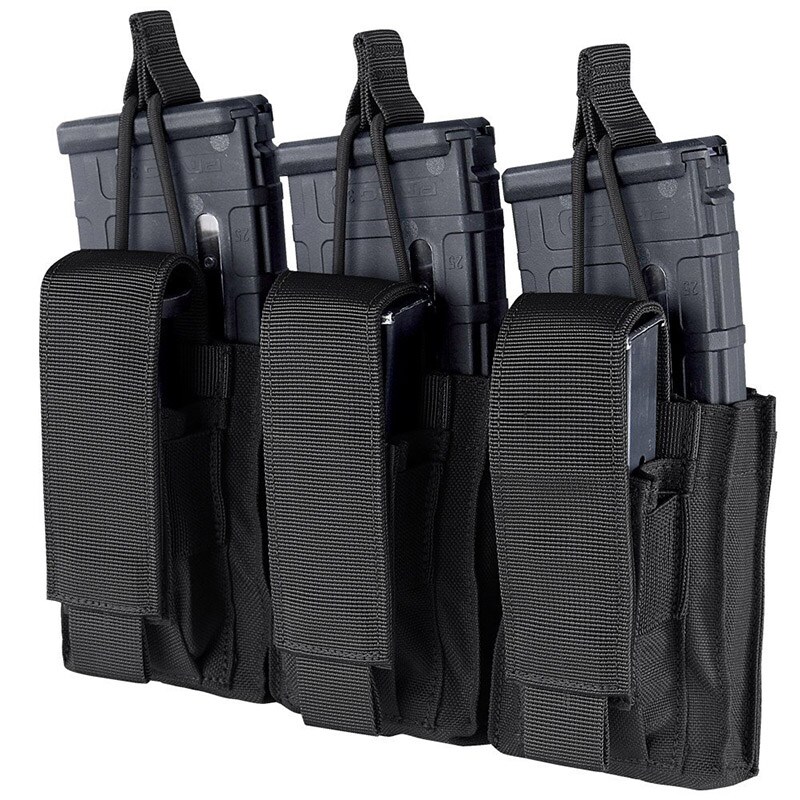 Condor - Triple Kangaroo Mag Pouch Gen II - Gewehr- und Pistolenmagazintasche - Black