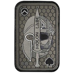 M-Tac - Molon Labe Ace - Aufnäher - Olive