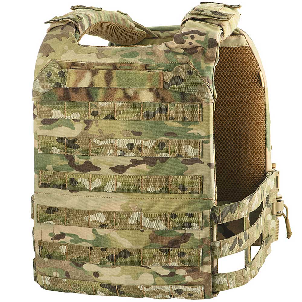 M-Tac - Plate Carrier Cuirass QRS - Taktische Schutzweste mit Taschen für Ballistische Einlagen L/XL-Größe - Multicam