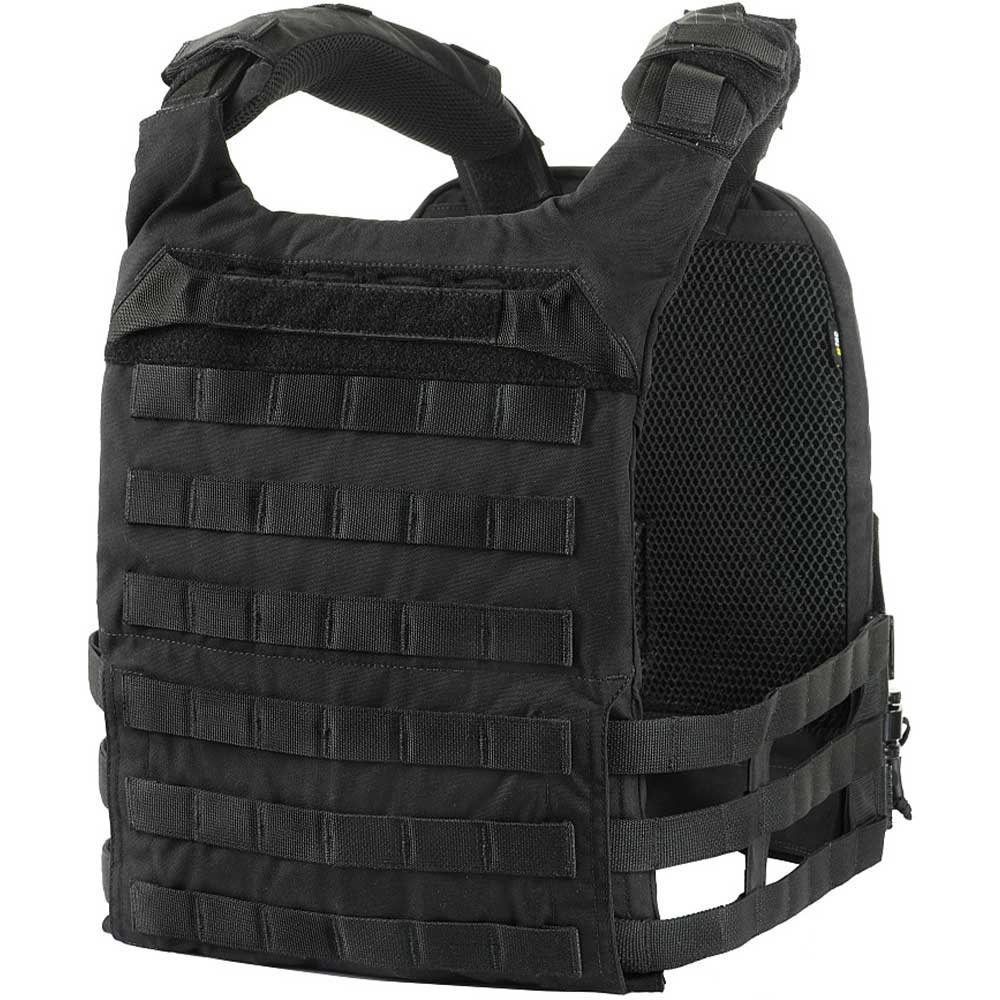 M-Tac - Plate Carrier Cuirass QRS Gen. II - Taktische Schutzweste mit Taschen für Ballistische Einlagen L/XL-Größe - Black