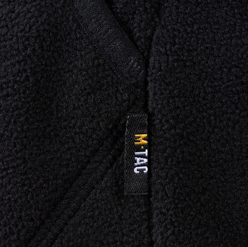 M-Tac - Lite Microfleece-Kapuzenpulli aus Fleece - Schwarz