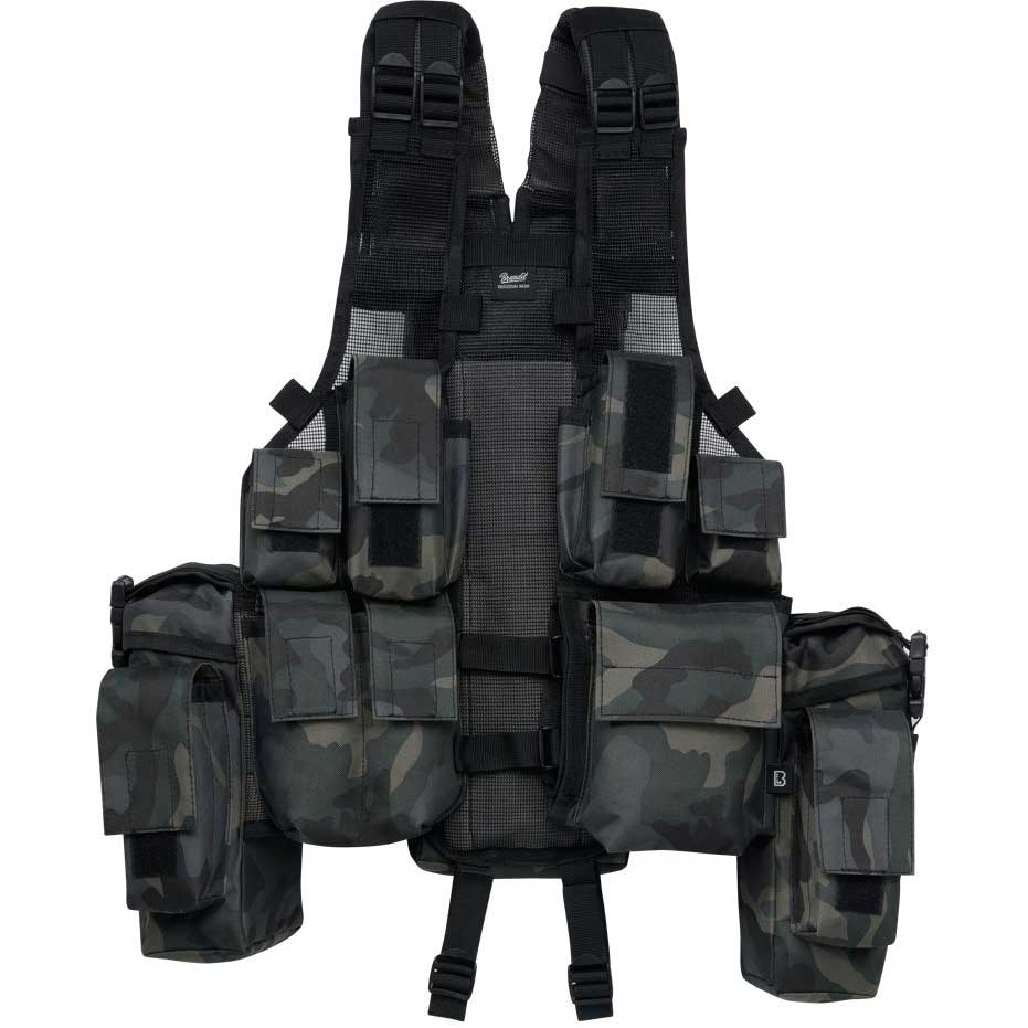 Brandit - Tactical Vest - Taktische Weste - Dark Camo