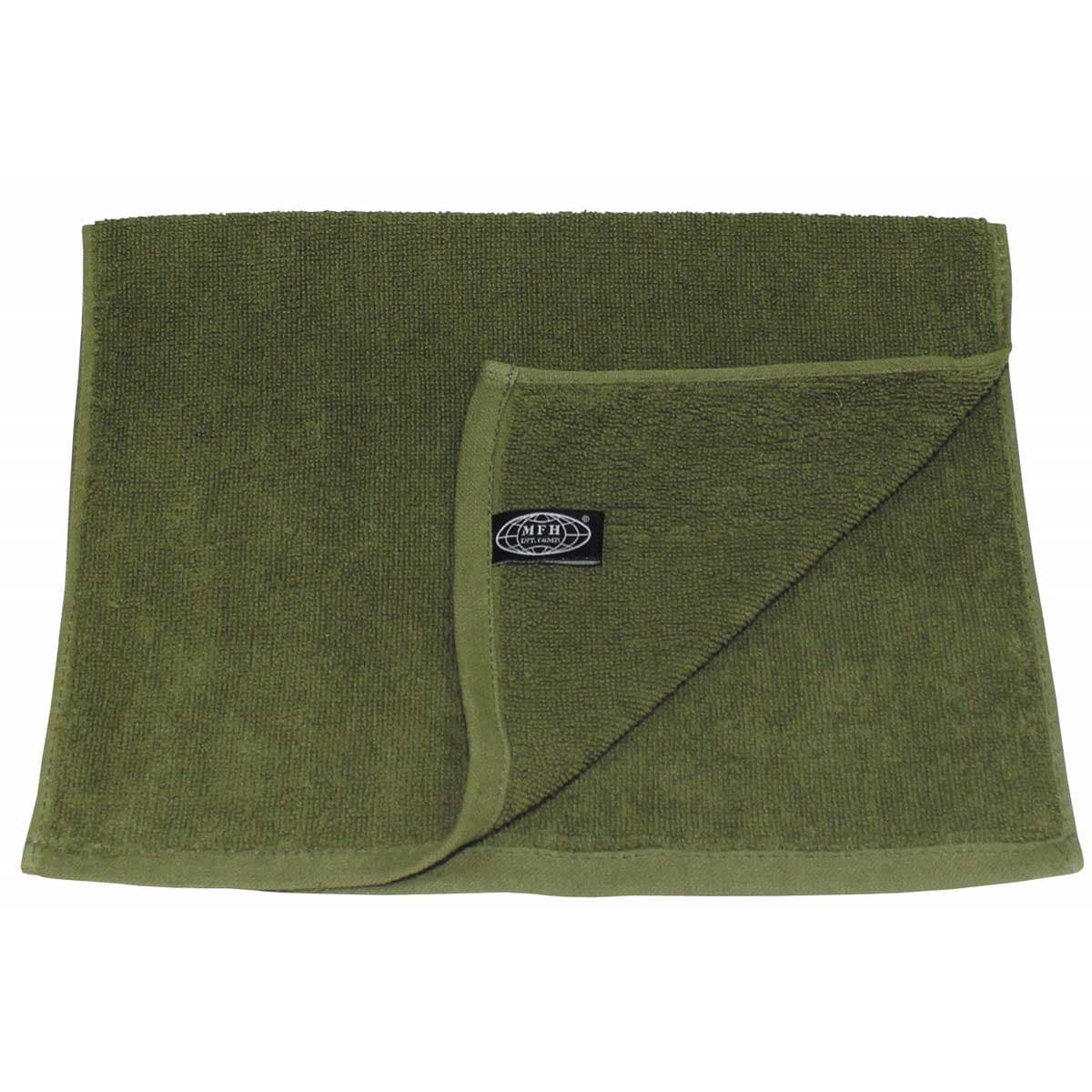 MFH - Terry - Baumwollhandtuch - 50 x 30 cm - Olive