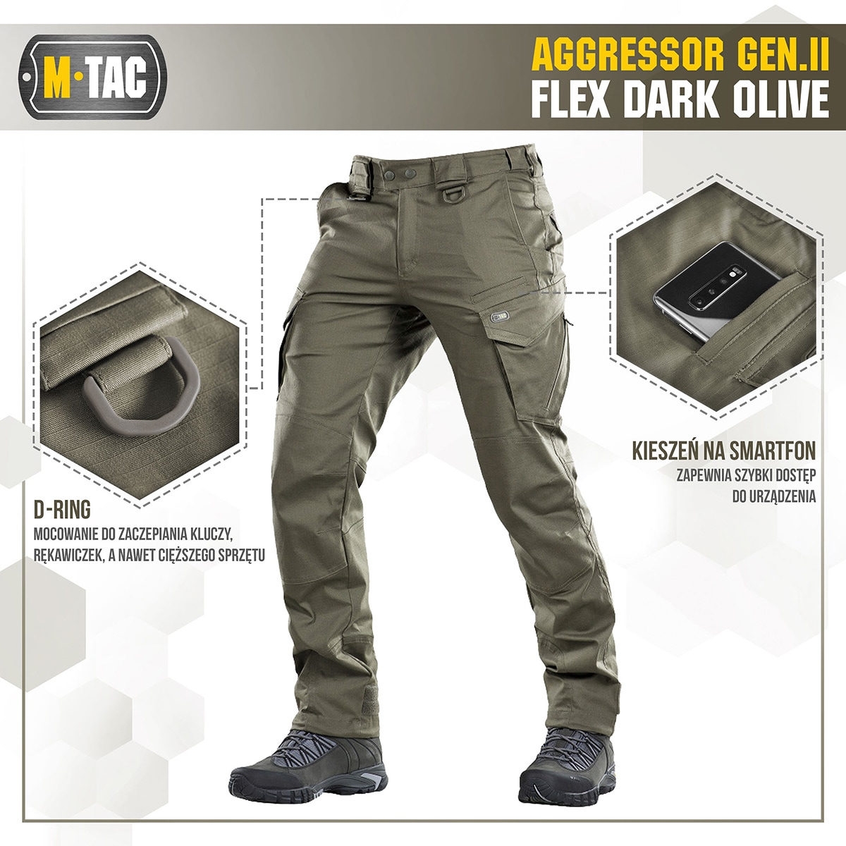 M-Tac - Aggressor Gen.II Flex - Taktische Hose  - Dark Olive