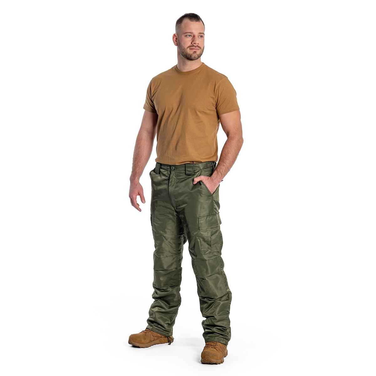 Brandit - Thermo Pants Next Generation - Thermohose mit Träger - Olive