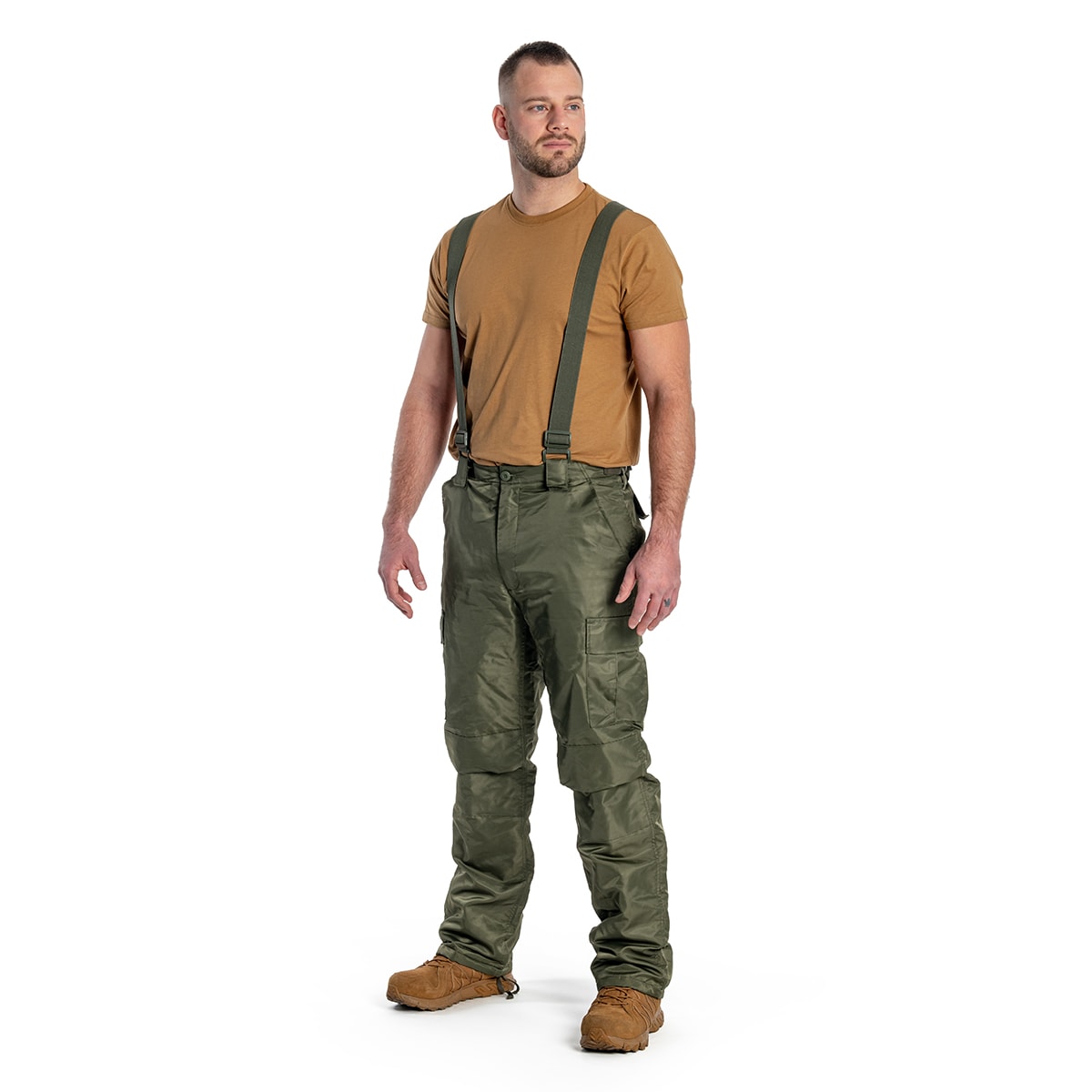 Brandit - Thermo Pants Next Generation - Thermohose mit Träger - Olive