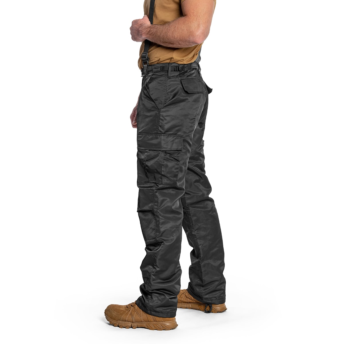 Brandit - Thermo Pants Next Generation - Thermohose mit Träger - Black