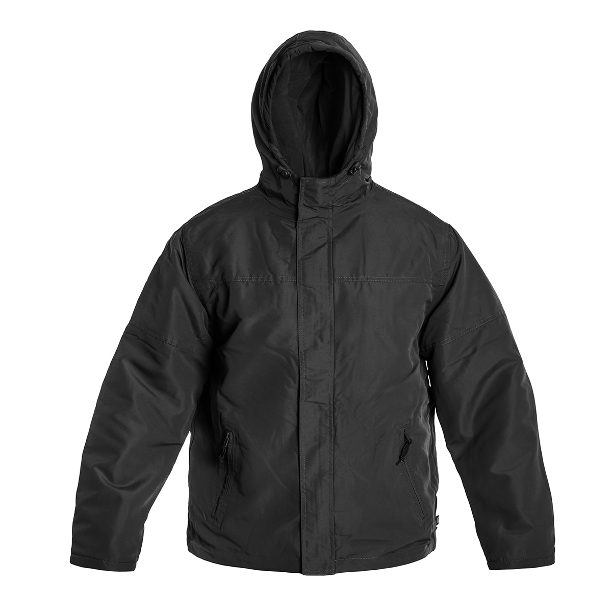 Brandit - Windbreaker Frontzip - Jacke mit Fleece-Innenseite - Black