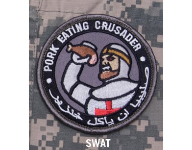 Mil Spec Monkey - Pork eating Crusader - Aufnäher - SWAT 