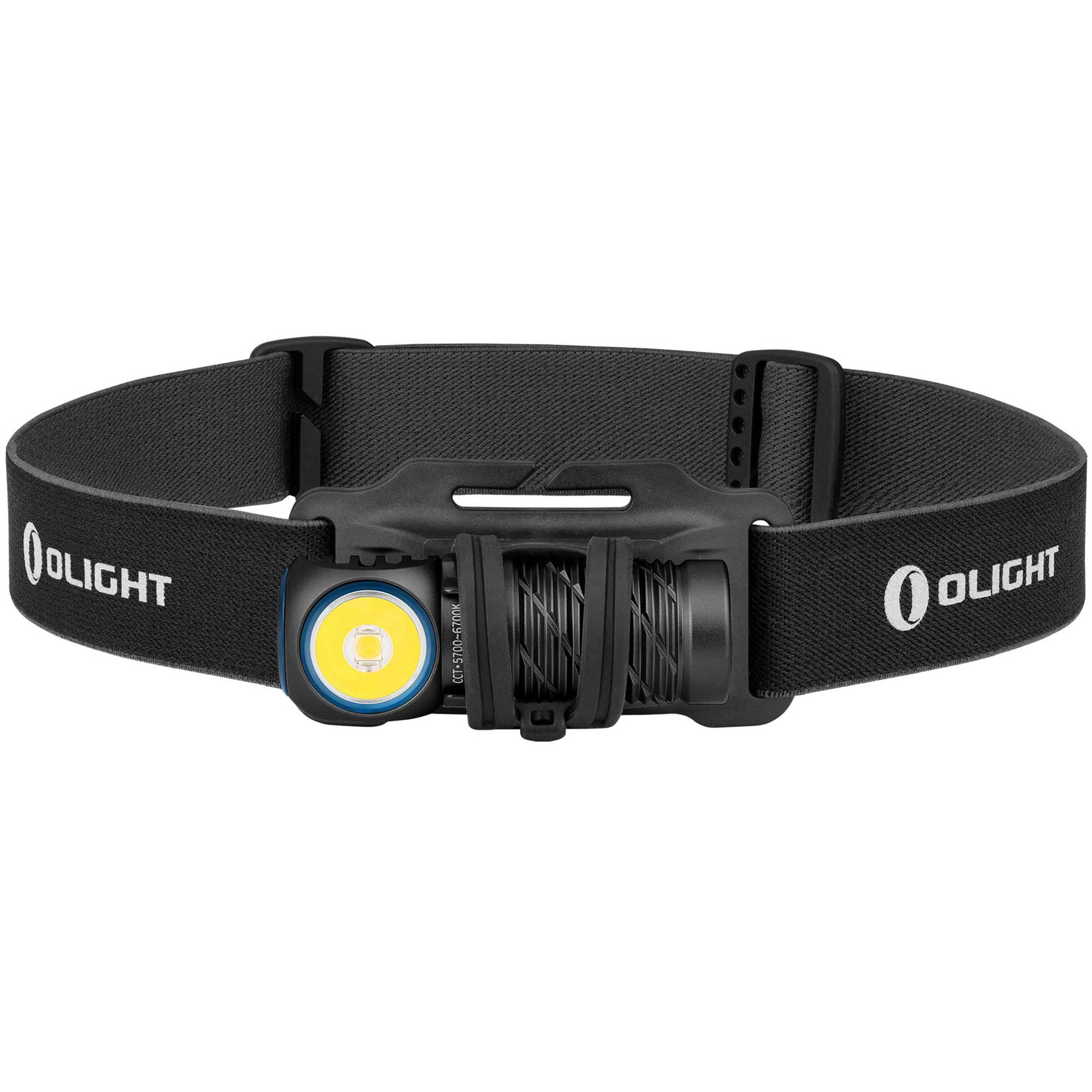 Olight - Perun 2 Mini - Kopf- und Winkeltaschenlampe mit Stirnband - Cool White - Black - 1100 Lumen