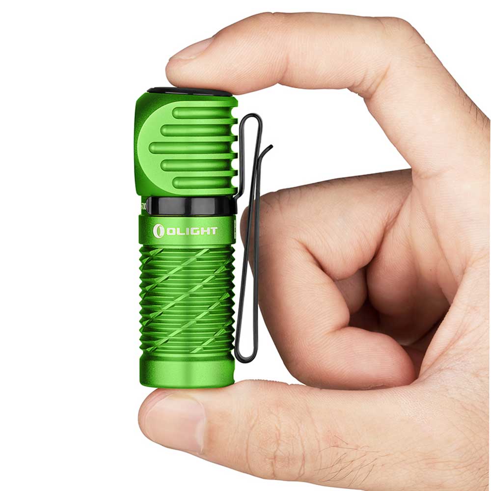 Olight - Perun 2 Mini Kit - Stirn- und Winkeltaschenlampe mit Stirnband 1100 Lumen - Lime Green