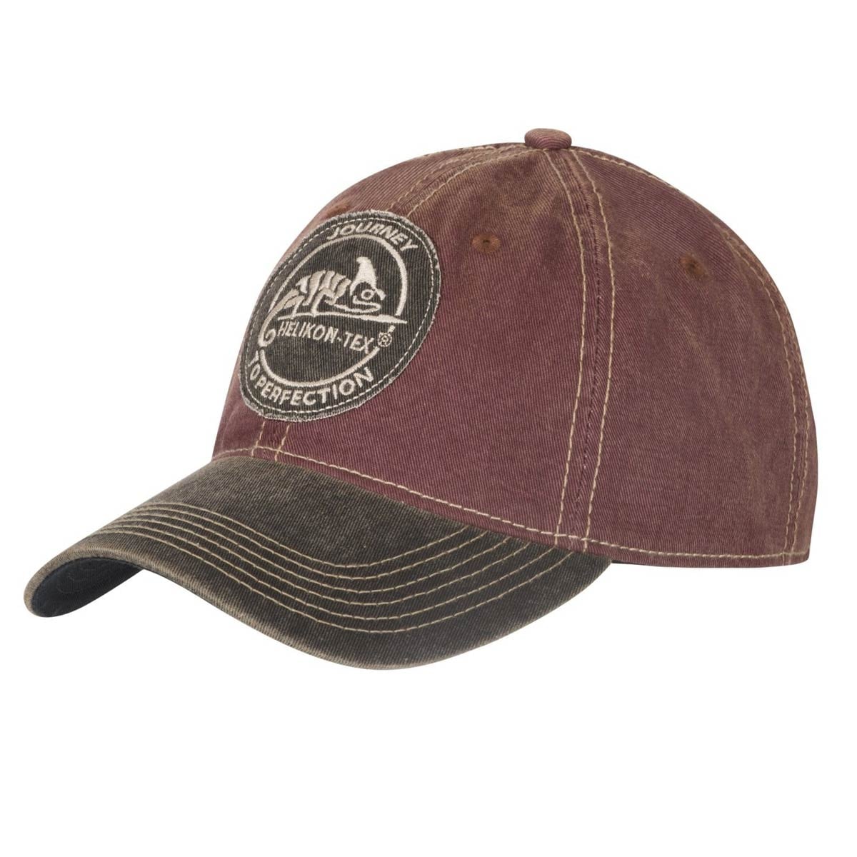 Helikon - Snapback Helikon-Tex Basecap - Dirty Washed Maroon/Dirty Washed Black