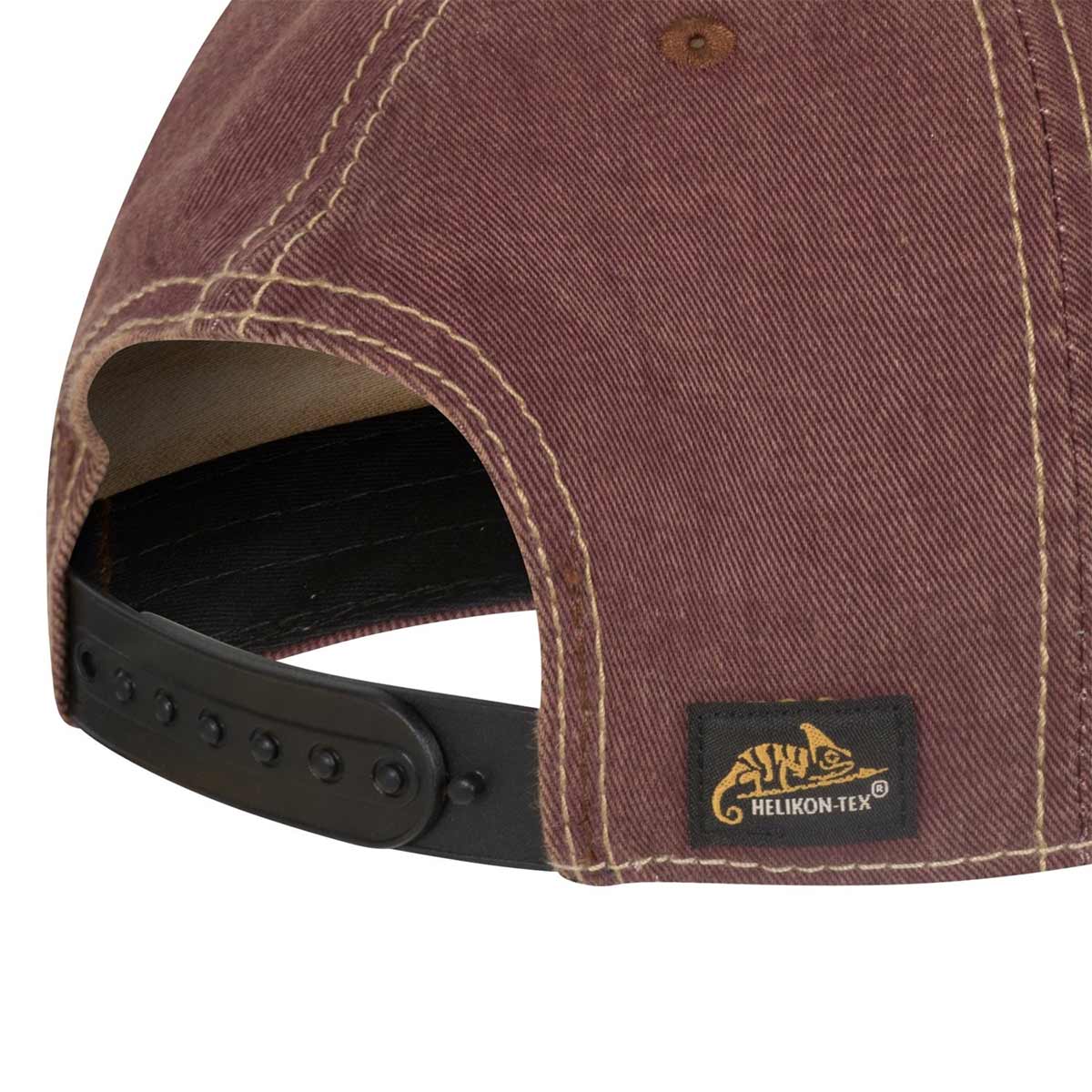 Helikon - Snapback Helikon-Tex Basecap - Dirty Washed Maroon/Dirty Washed Black