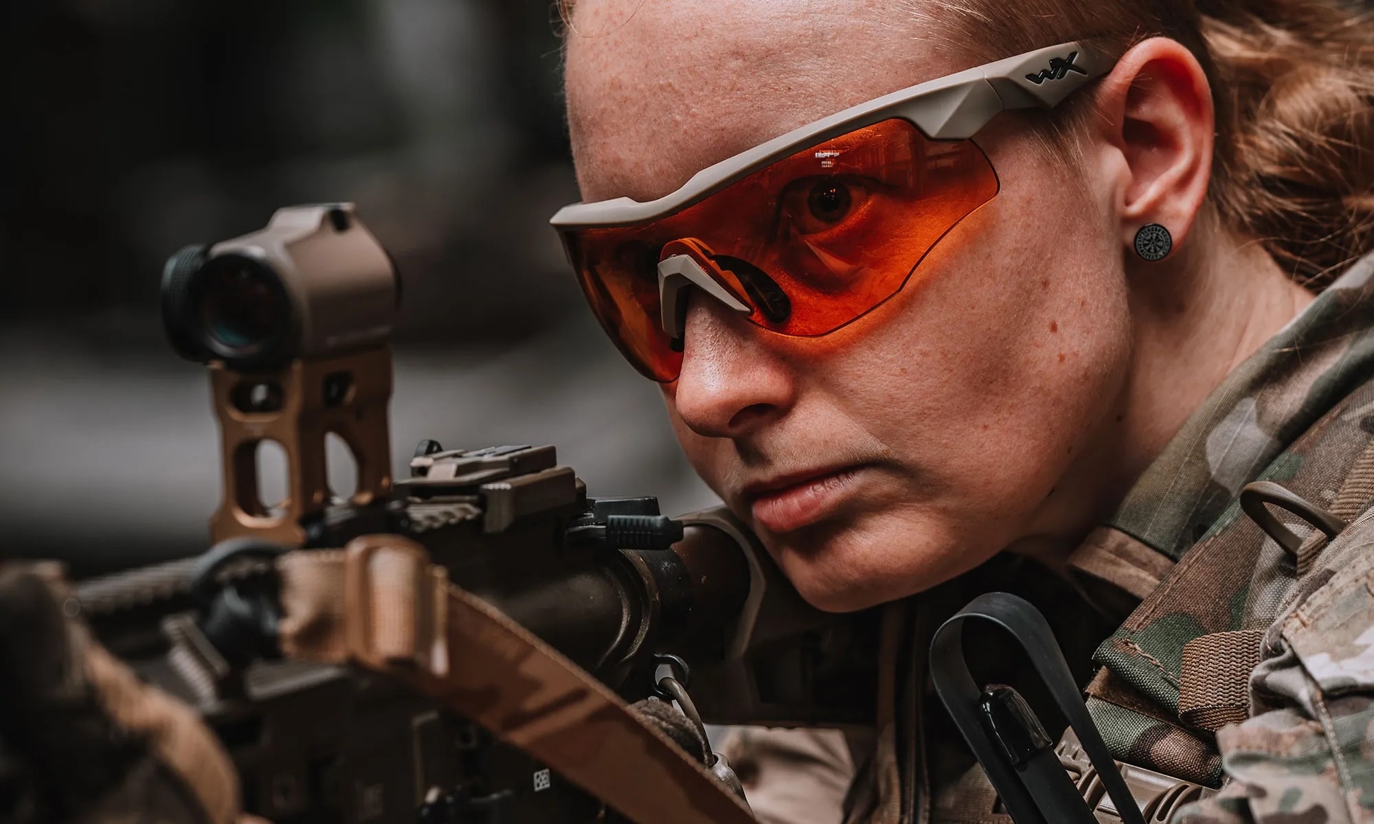 Wiley X - Rogue Comm Set 3in1 - Taktische Schutzbrille - Matte Tan