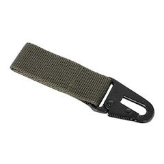 Mil-Tec - Spanngurt mit Karabinerhaken aus Metall - 70 mm grün OD