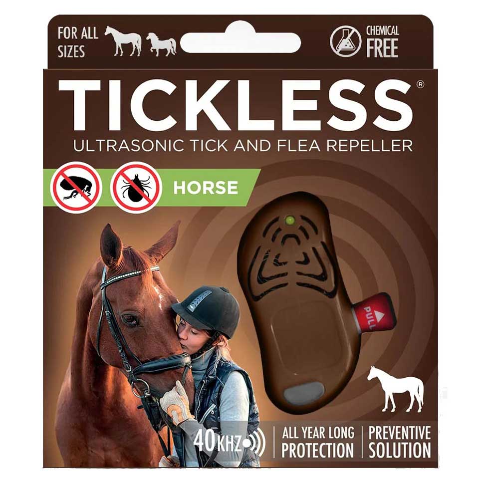 TickLess - Horse - Ultraschallgerät gegen Zecken für Pferde - Brown