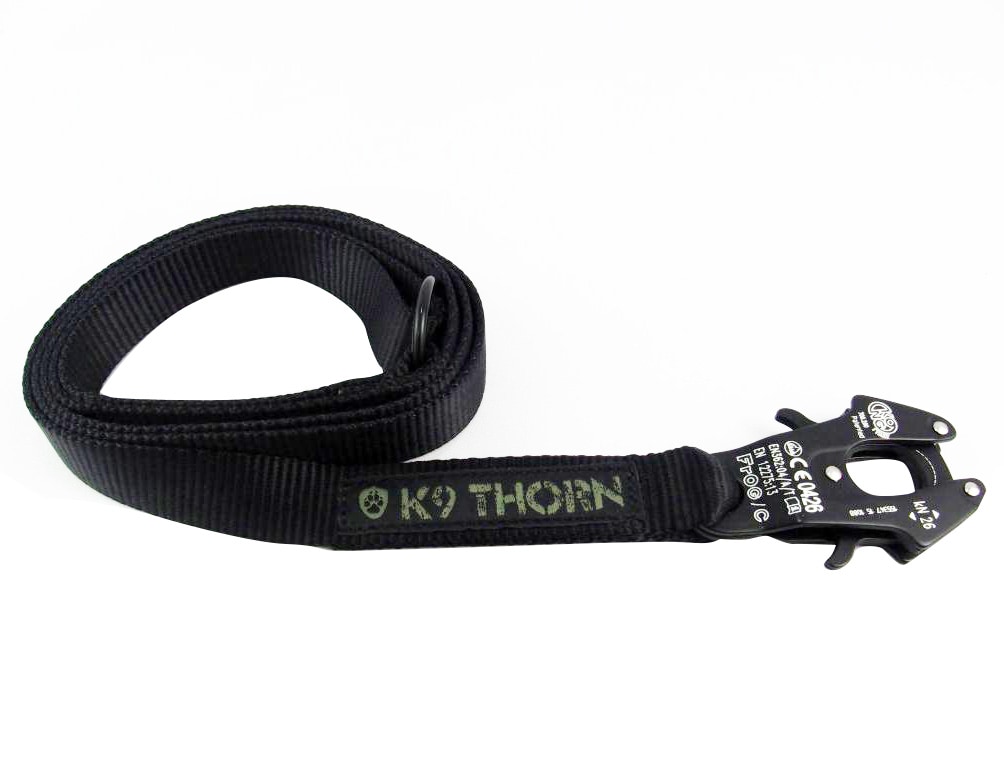 K9 Thorn - Kong Frog - Hundeleinen 100 cm - Black 