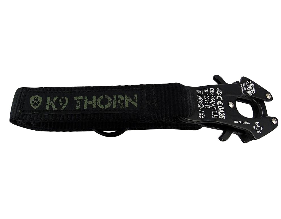 K9 Thorn - Kong Frog - Hundeleinen 100 cm - Black 