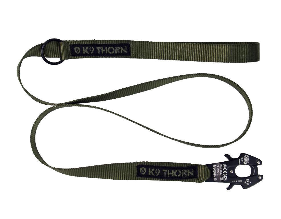 K9 Thorn - Kong Frog - Hundeleinen 100 cm - Olive 