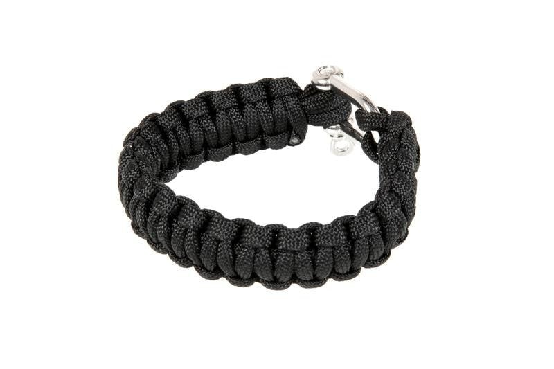 Paracord Element - U-Armband - schwarz