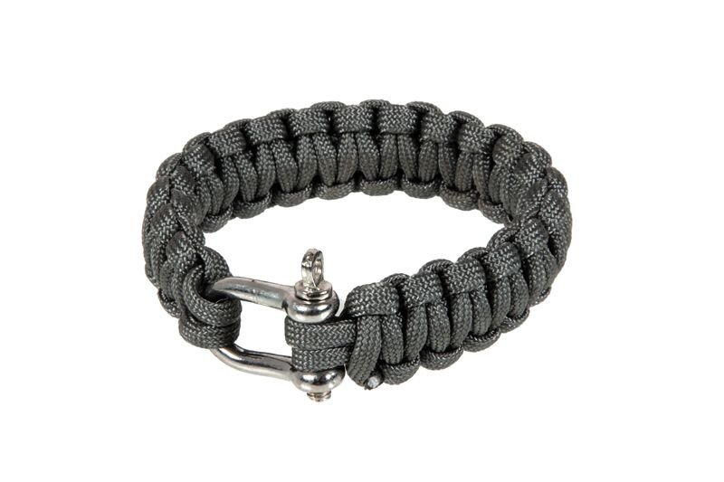 Paracord Element - U-Armband - grau