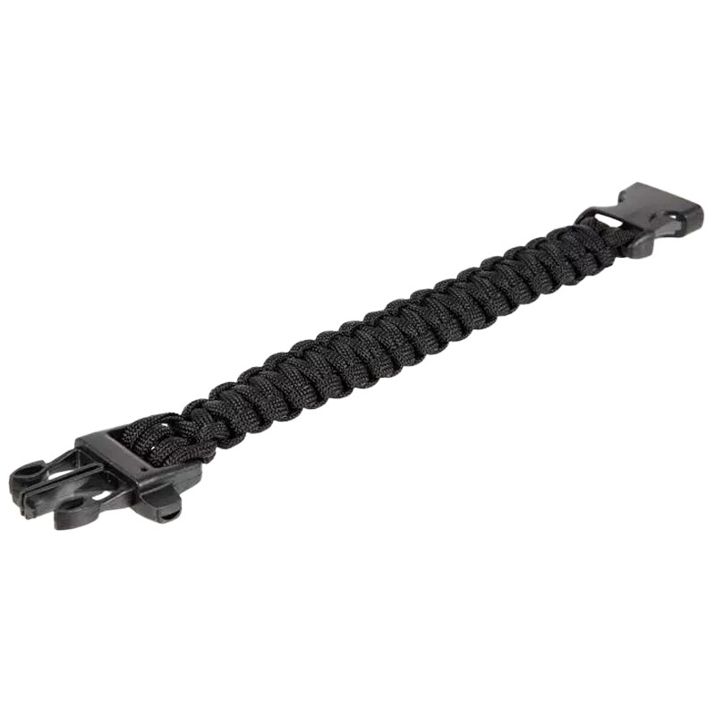 Element - Paracord Fastex - Armband mit Pfeife - schwarz