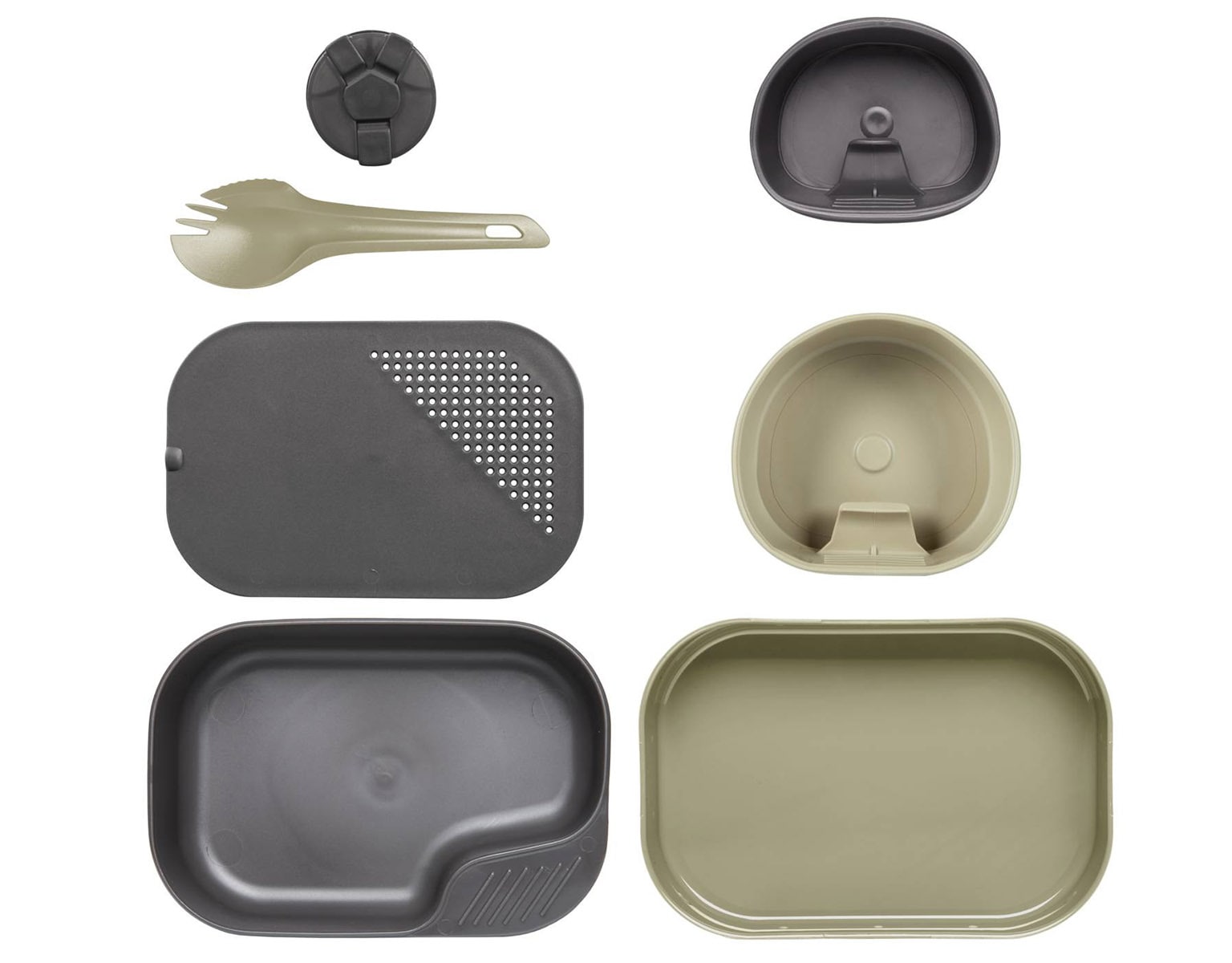 Wildo/Helikon - Camp-A-Box - Reiseset desert/dark grey