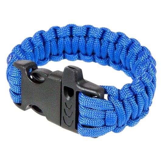 Element - Paracord Fastex - Armband mit Pfeife - blau