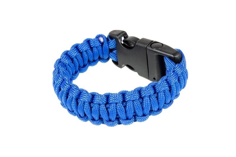 Element - Paracord Fastex - Armband mit Pfeife - blau