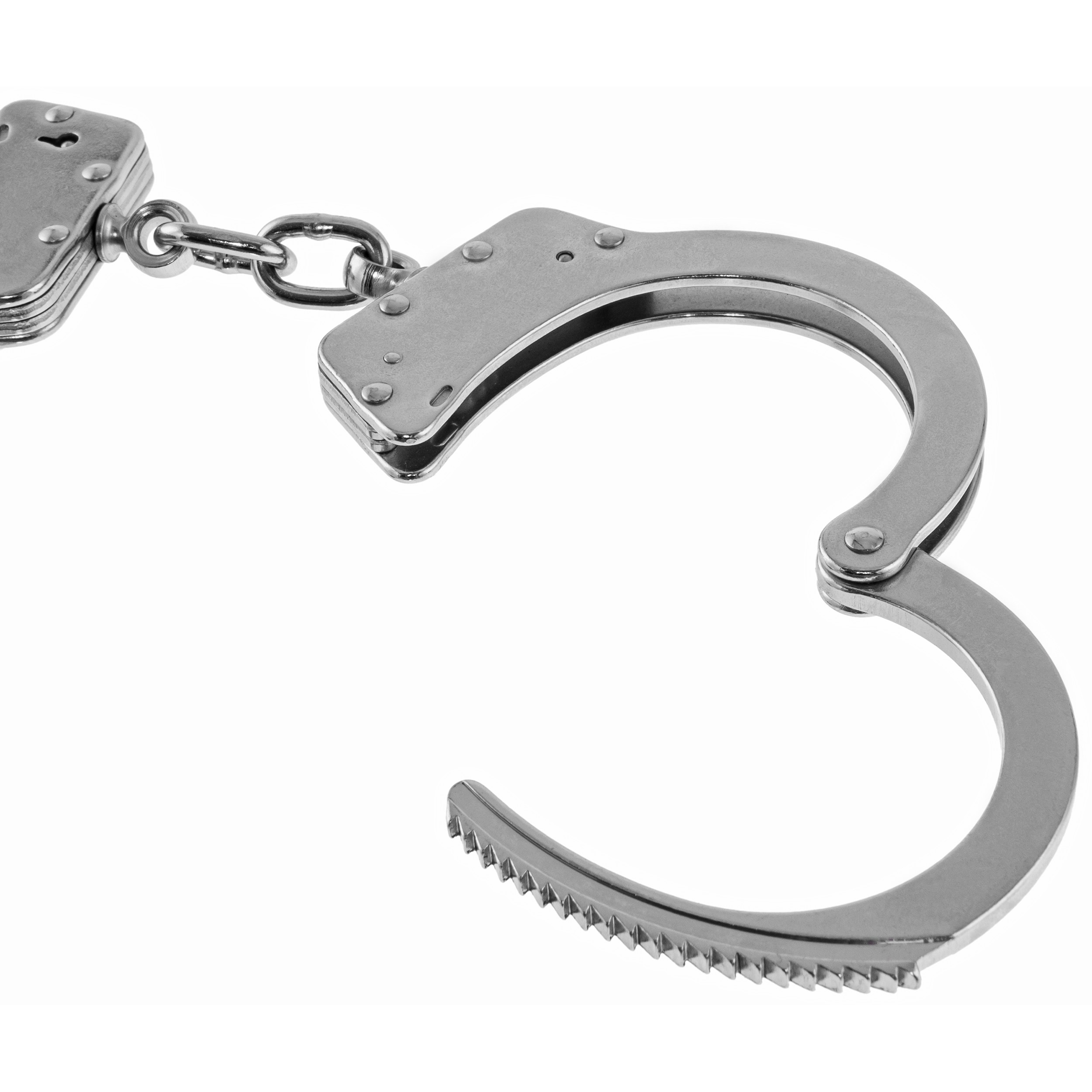 Mil-Tec - Stahlhandschellen - Double Lock - silber