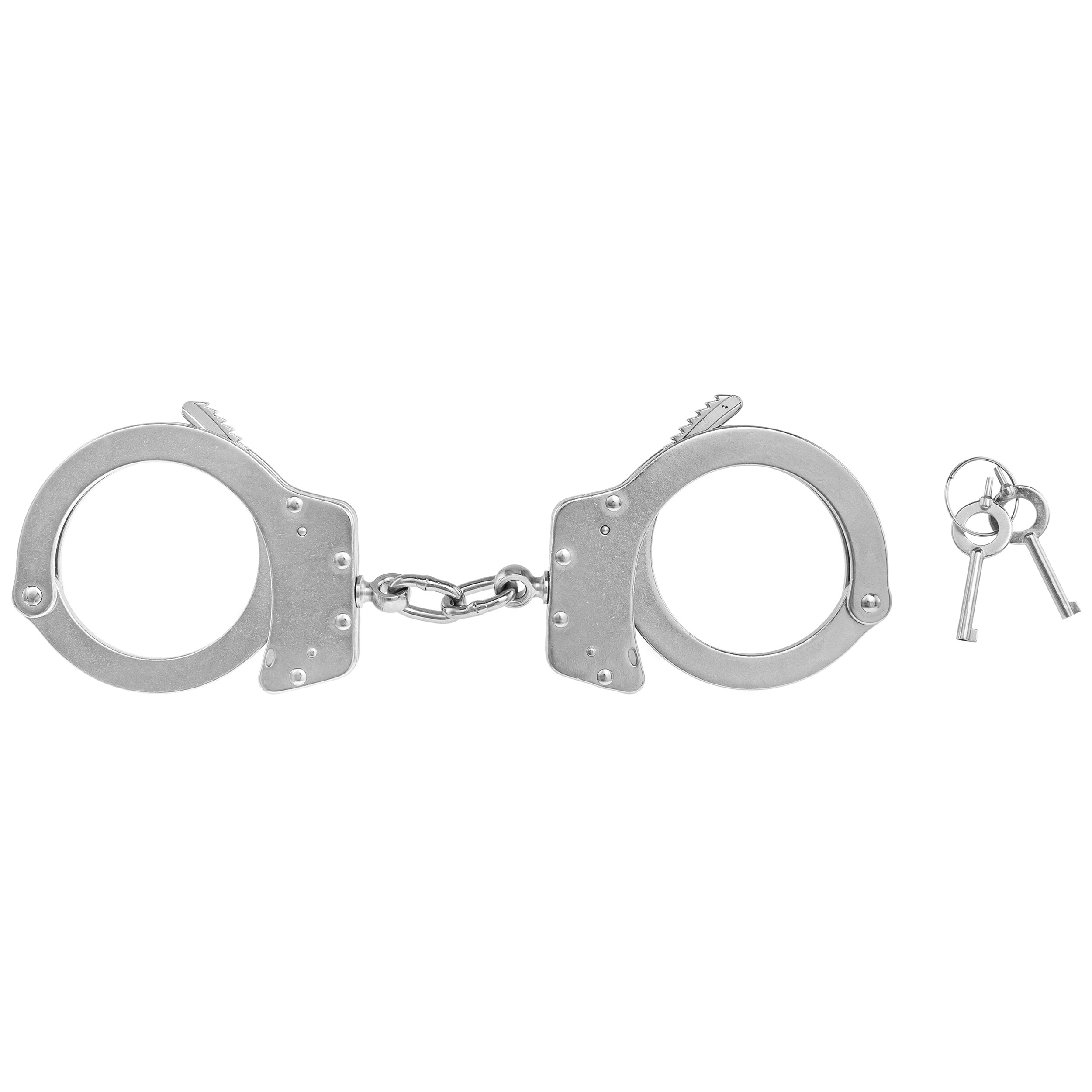 Mil-Tec - Stahlhandschellen - Double Lock - silber