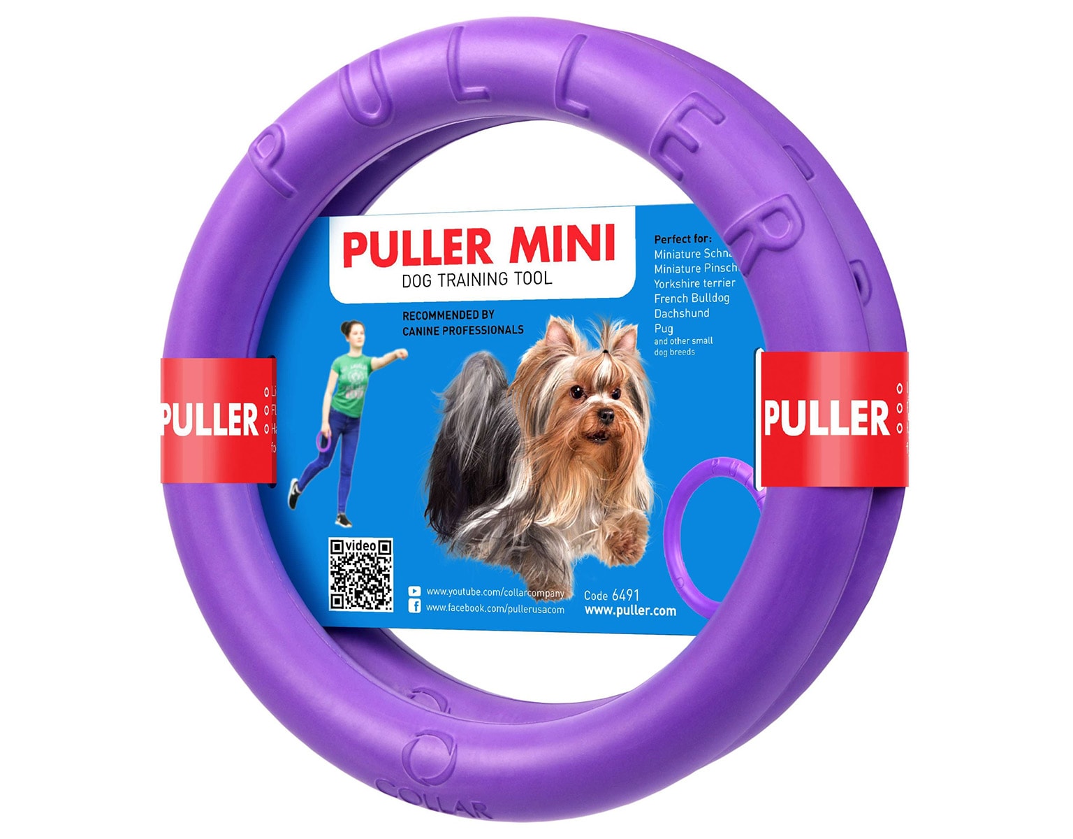 Puller - Trainingsring für Hund - Hundespielzeug - Mini - 2 Stk.