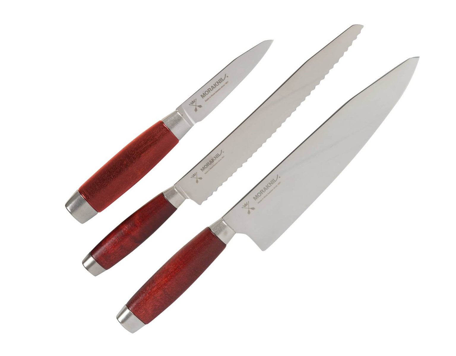 Mora - 3-Set-Küchenmesser - Red