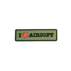 3D-Aufnäher - I Love Airsoft