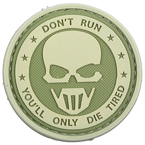 GFC Tactical - Don't Run Ghost - 3D-Aufnäher - Olive