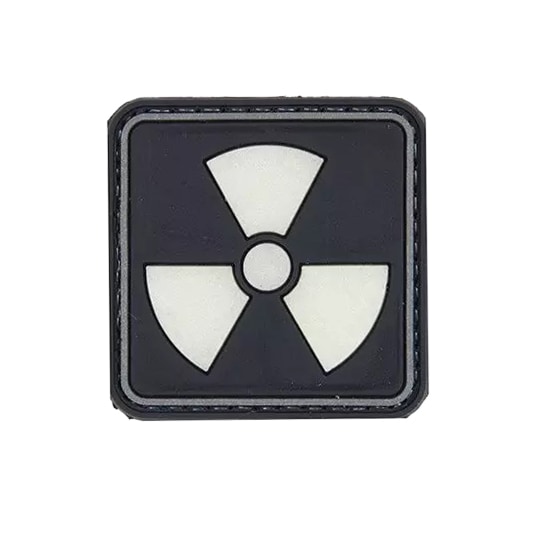 H3 Radioactive - 3D-Aufnäher - Black - Glow-in-the-dark