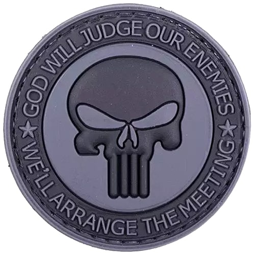 GFC - Tactical God Will Judge Our Enemies - 3D Aufnäher - Schwarz