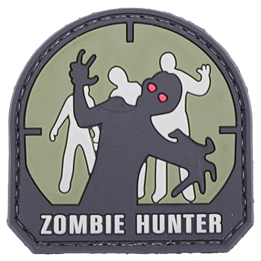 Zombie Hunter - 3D-Aufnäher - Olive