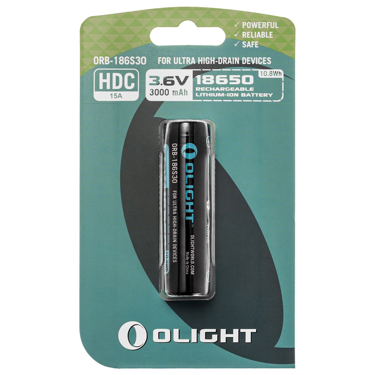 Olight - 18650 3000 mAh HDC - Akku 3,6V