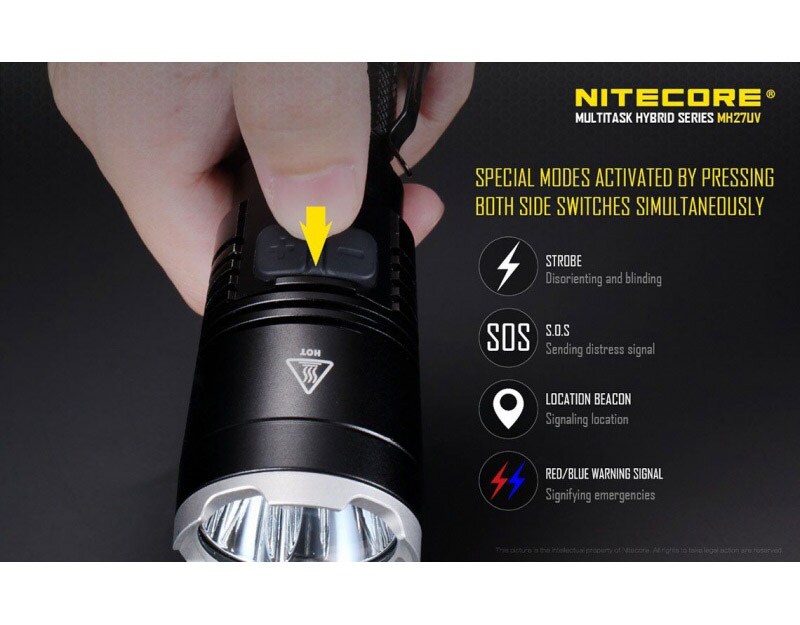 Nitecore - MH27UV Taschenlampe - 1000 Lumen